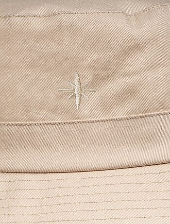 Bob 100% coton, détail brodé mixte adulte Isotoner