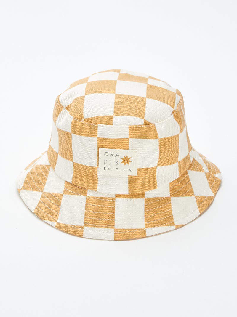 Bob à carreaux JAUNE - Kiabi