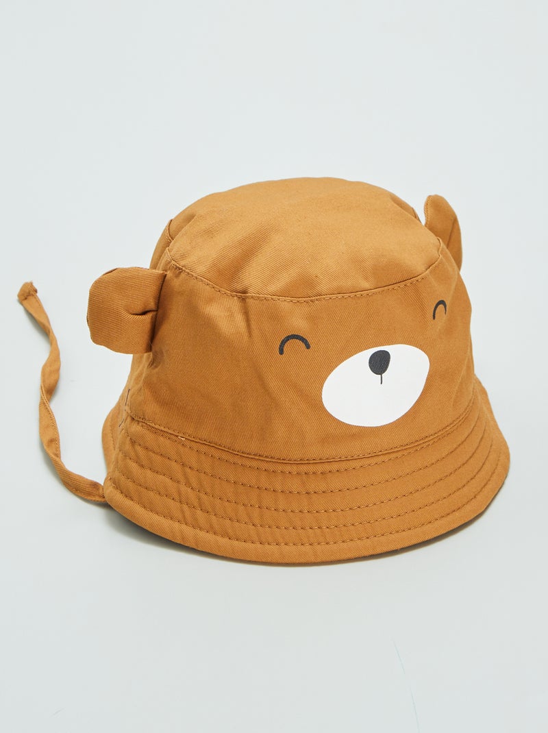Bob à nouer imprimé ours Marron - Kiabi