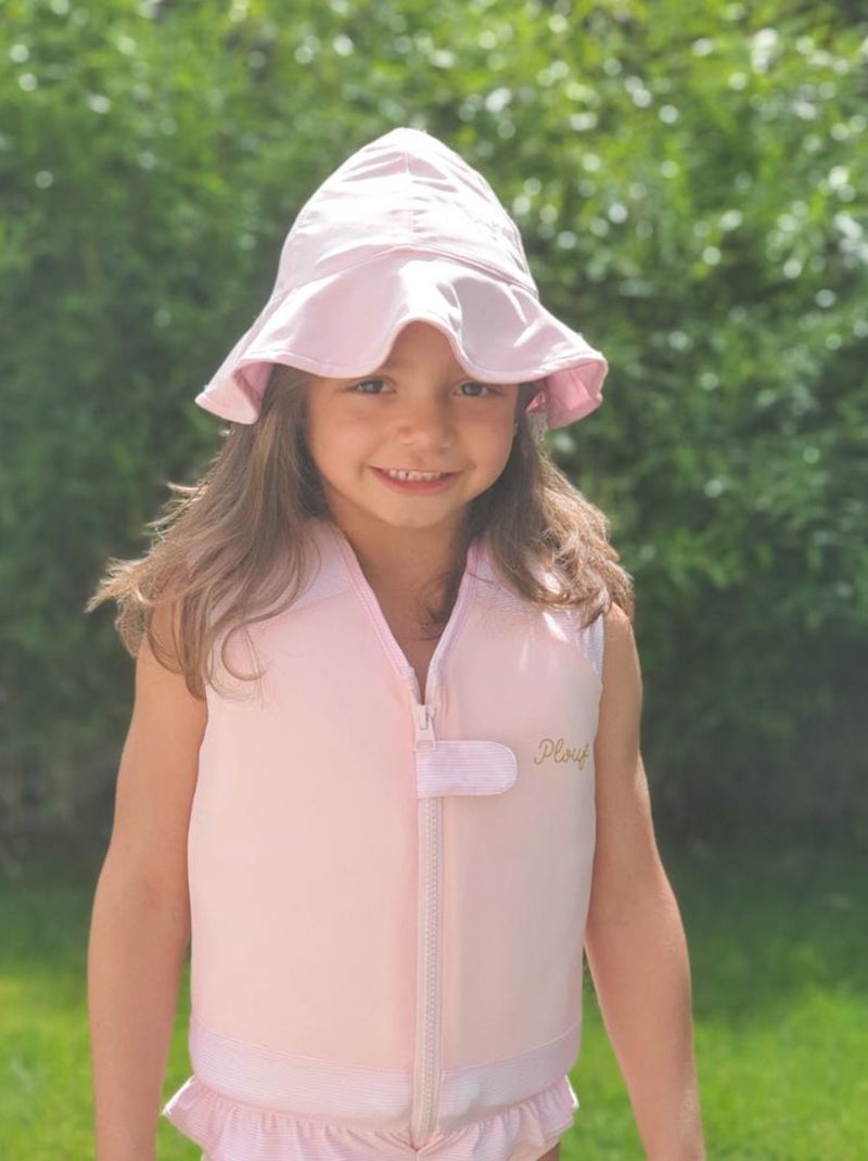 Bob Anti-UV Plouf pour fille, réversible Rose - Kiabi