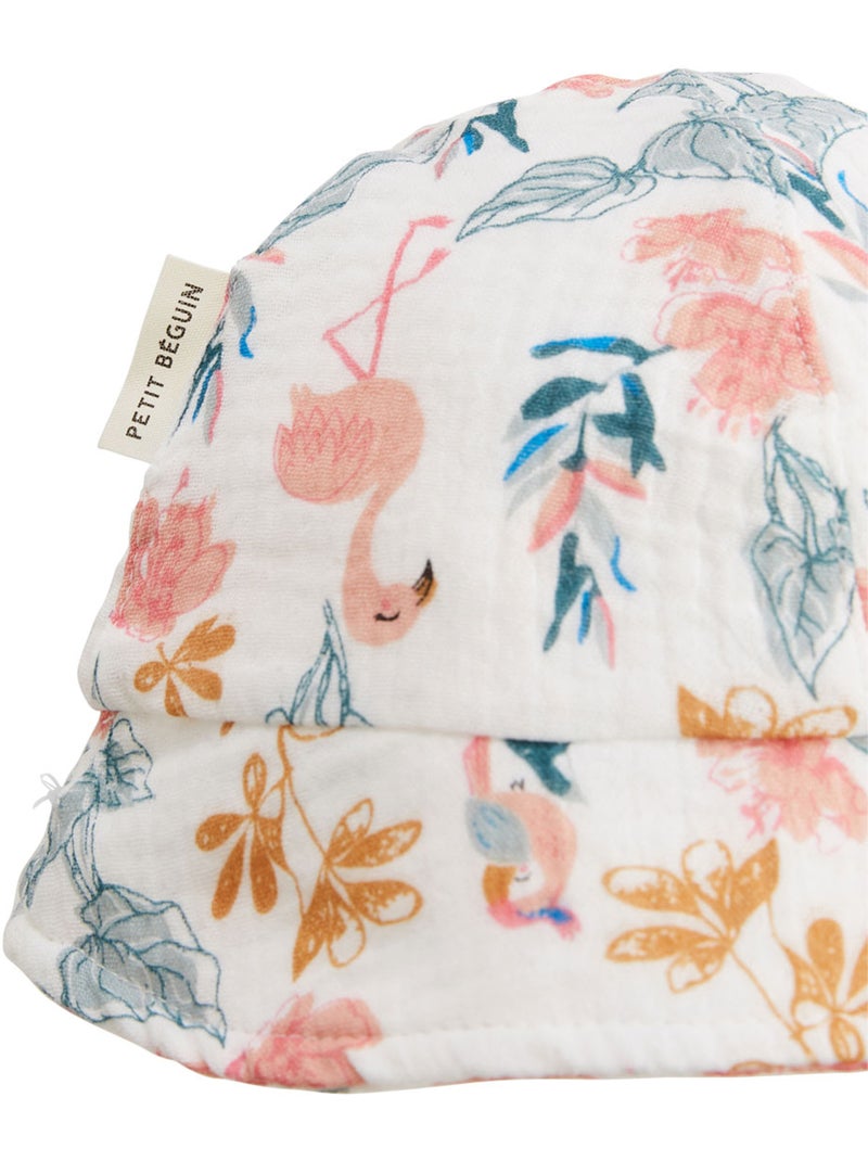 Bob b?b? en gaze de coton Flamingo Ecru - Kiabi