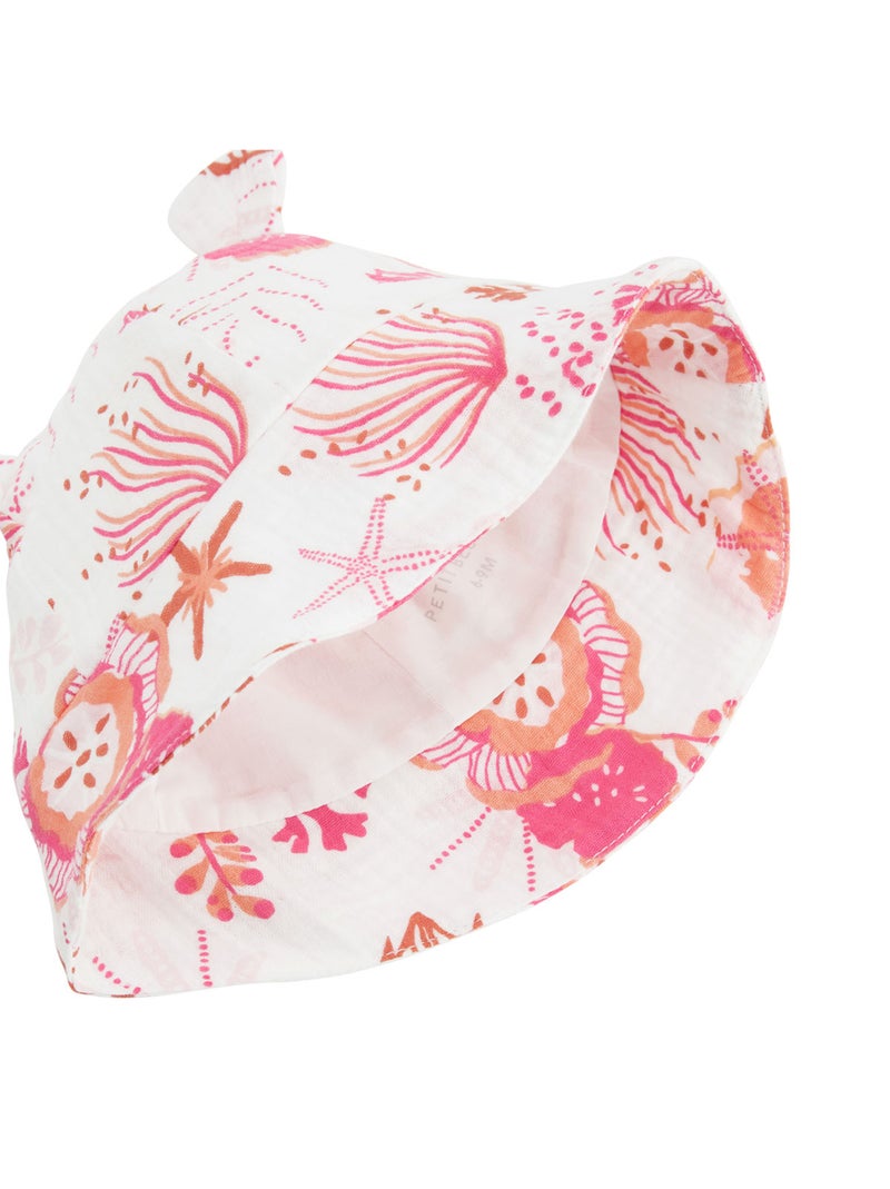 Bob bébé en gaze de coton Bahamas Ecru - Kiabi