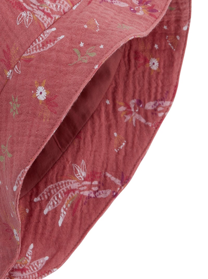 Bob bébé en gaze de coton Fiesta Terracotta - Kiabi