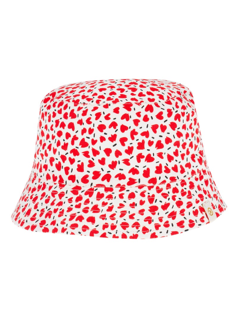 Bob Bob cœurs mixte enfant Isotoner Blanc Rouge - Kiabi