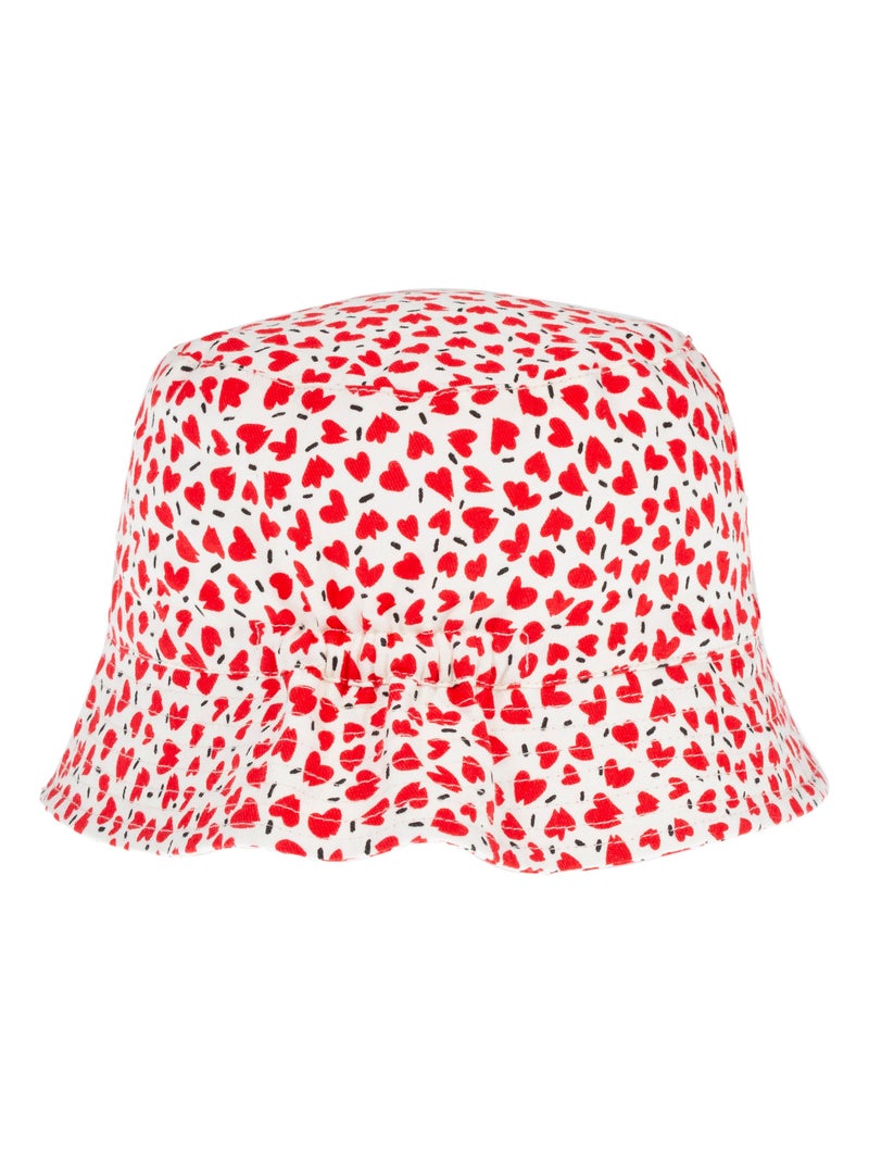 Bob Bob cœurs mixte enfant Isotoner Blanc Rouge - Kiabi