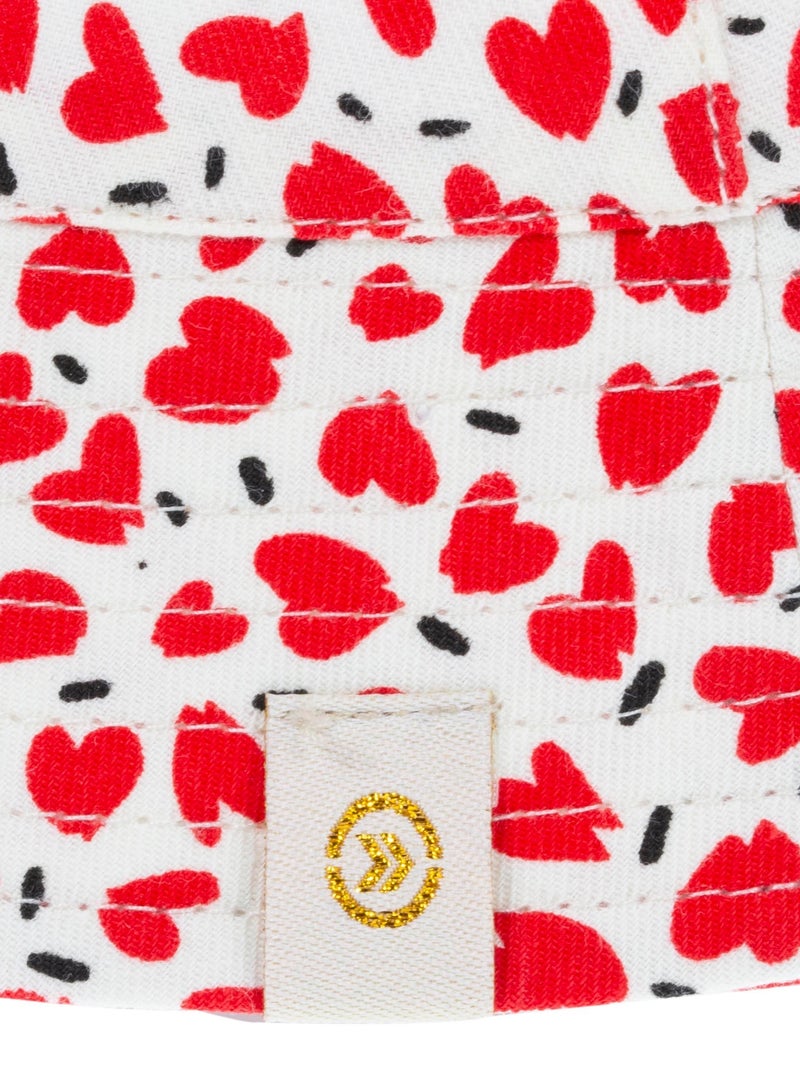 Bob Bob cœurs mixte enfant Isotoner Blanc Rouge - Kiabi