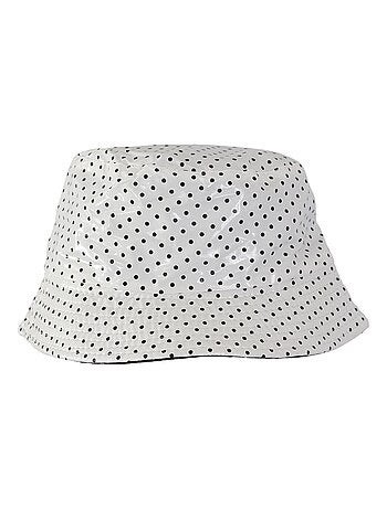 Bob de pluie vernis pois