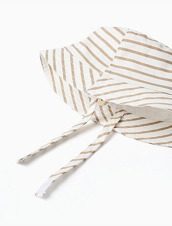 Bob en coton à rayures