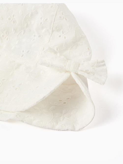 Bob en coton avec broderie anglaise - Kiabi