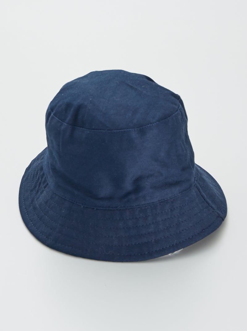 Bob en coton uni bleu marine - Kiabi