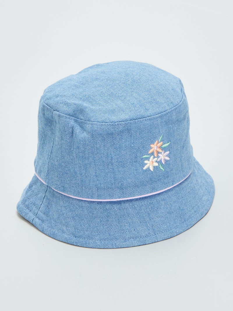 Bob en denim à imprimé Bleu - Kiabi