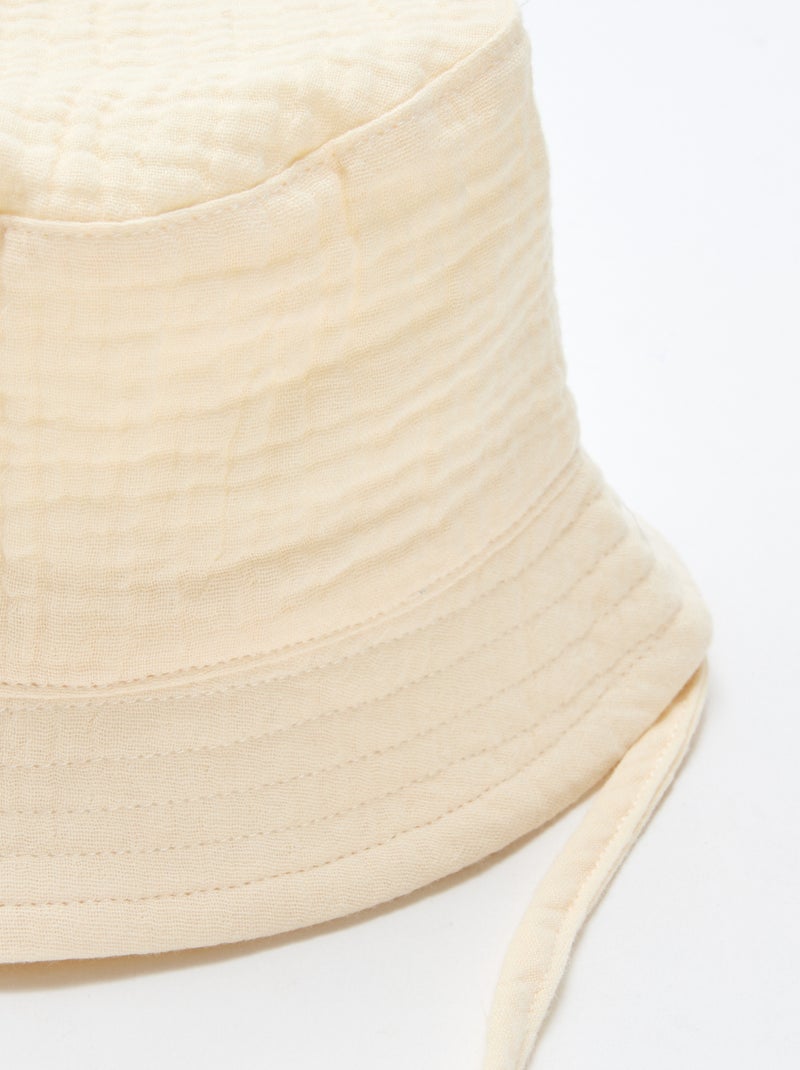 Bob en gaze de coton Blanc - Kiabi