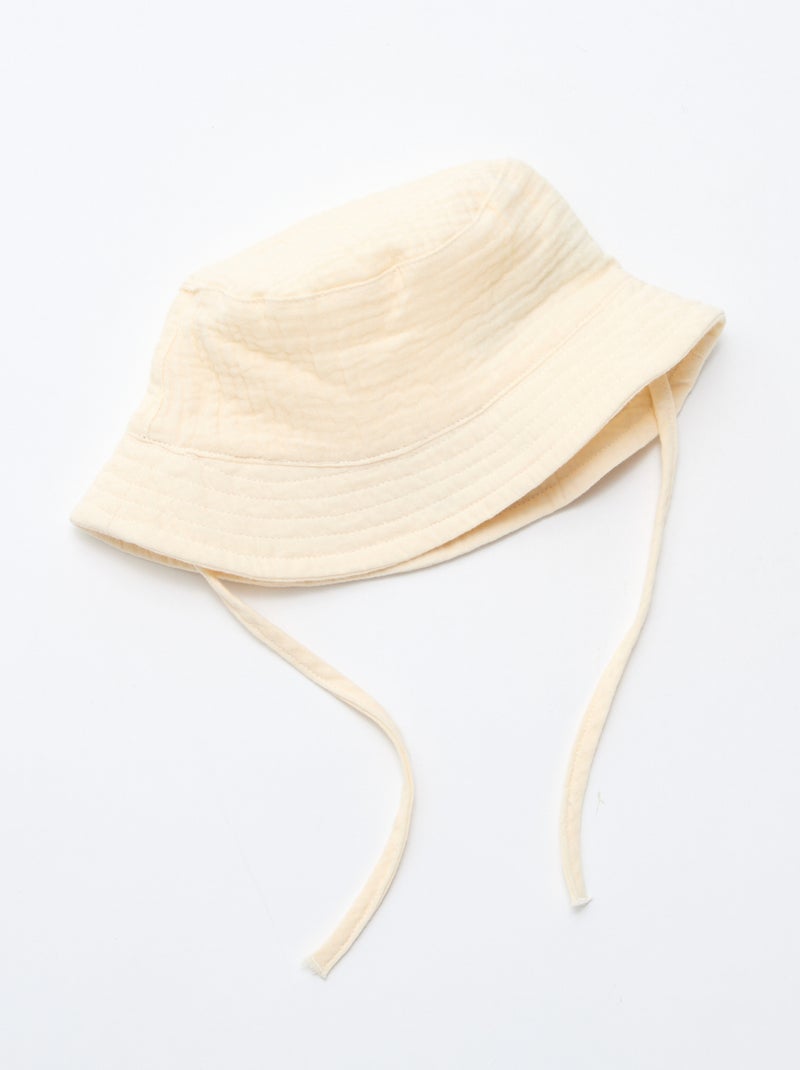 Bob en gaze de coton Blanc - Kiabi