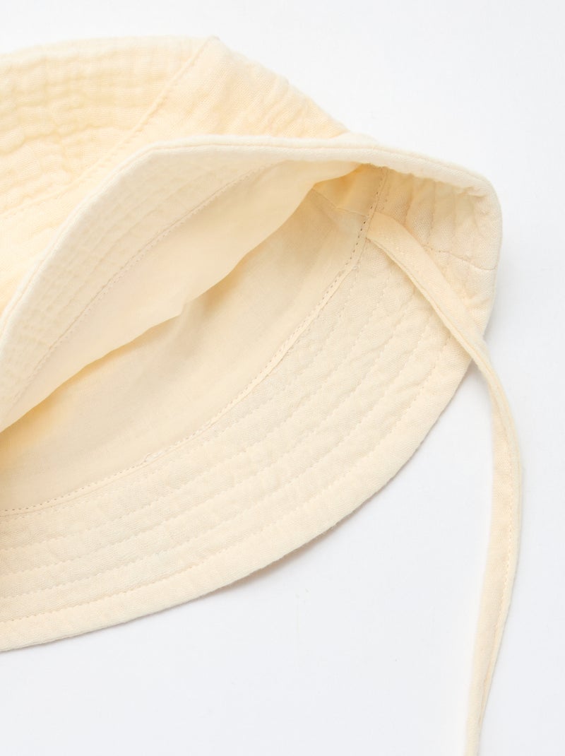 Bob en gaze de coton Blanc - Kiabi