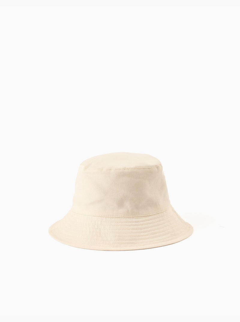 Bob en sergé avec nœud appliqué Blanc - Kiabi
