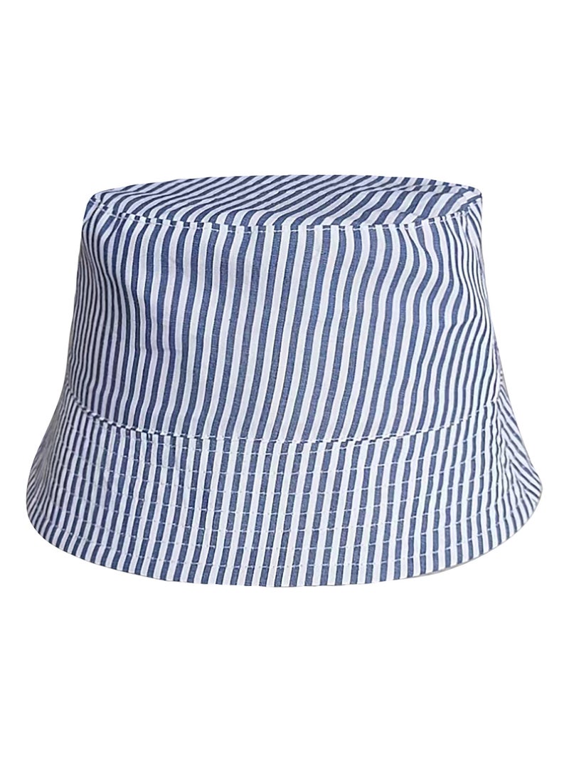 Bob enfant 4-8 ans imprimé rayures bleues Isotoner Bleu - Kiabi