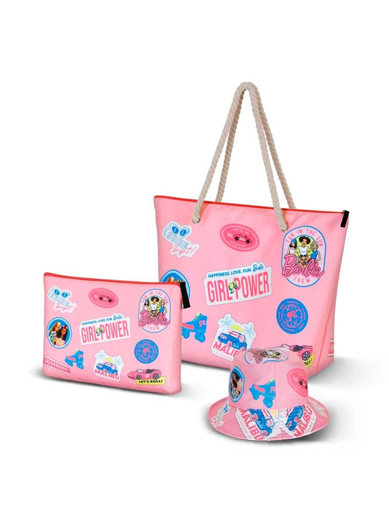 Bob Enfant Bucket - Barbie Malibu - Rose - Taille Unique Rose - Kiabi