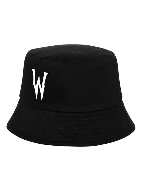 Bob Enfant Bucket - Mercredi W - Noir - Taille Unique - Kiabi