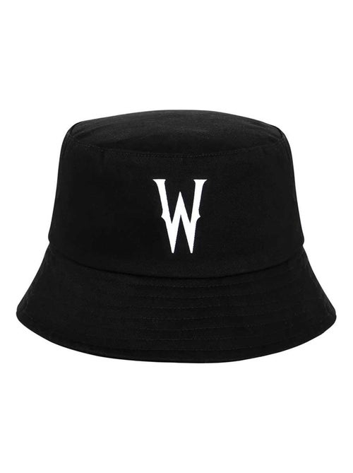 Bob Enfant Bucket - Mercredi W - Noir - Taille Unique - Kiabi