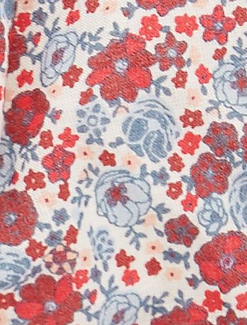 Bob Fleuri En Coton Bebe Fille Bleu Rouge Kiabi 6 00