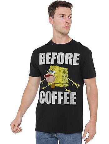 Bob l'éponge - T-shirt BEFORE COFFEE MEME
