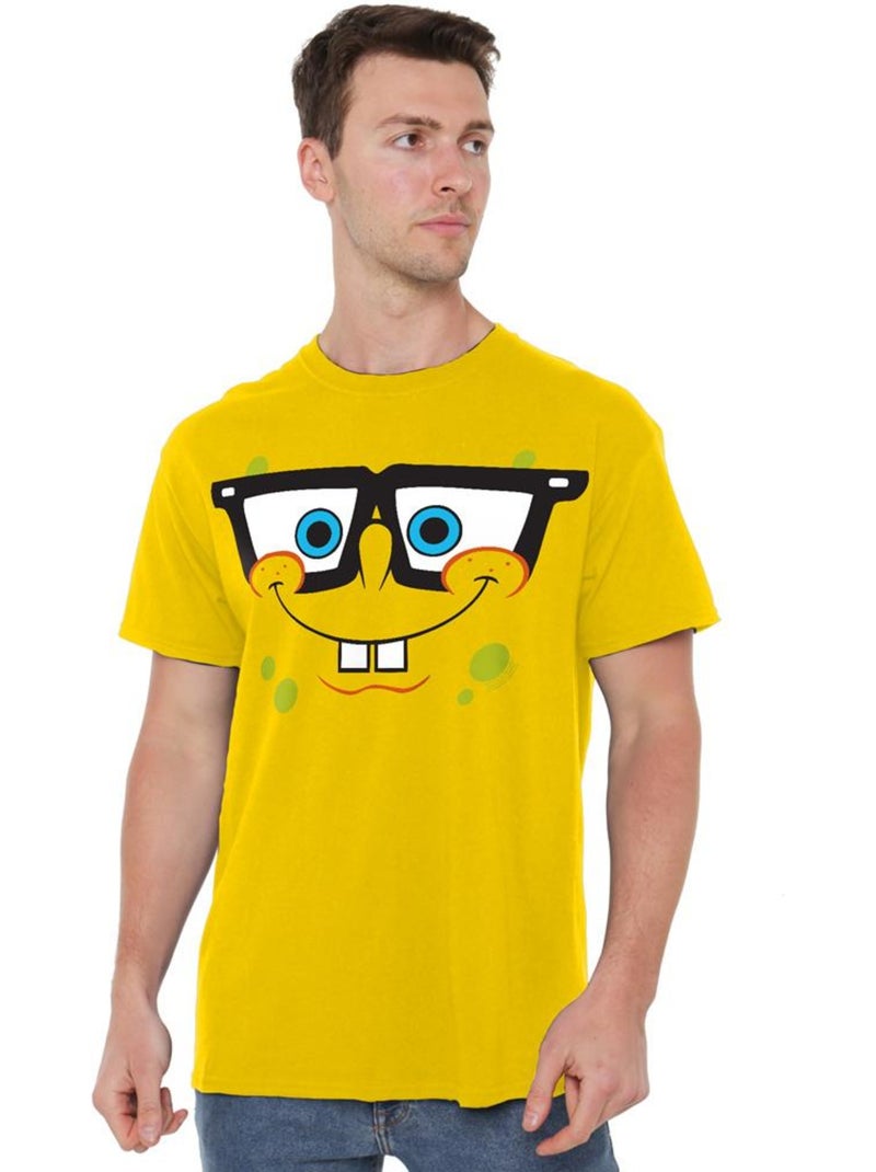 Bob l'éponge - T-shirt NERD Jaune - Kiabi