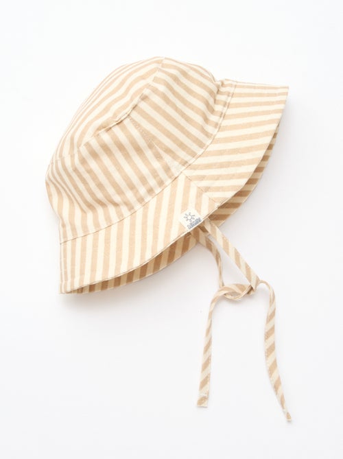 Bob rayé en coton - Kiabi