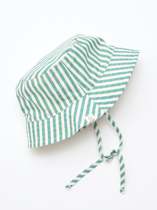 Bob rayé en coton - Kiabi