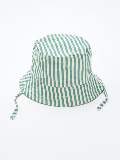 Bob rayé en coton - Kiabi