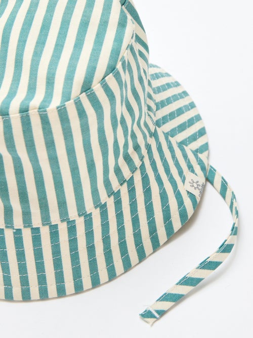 Bob rayé en coton - Kiabi