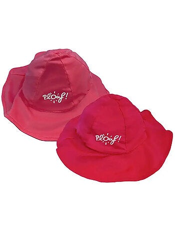 Plouf! Bob de plage Anti-UV réversible - Filles