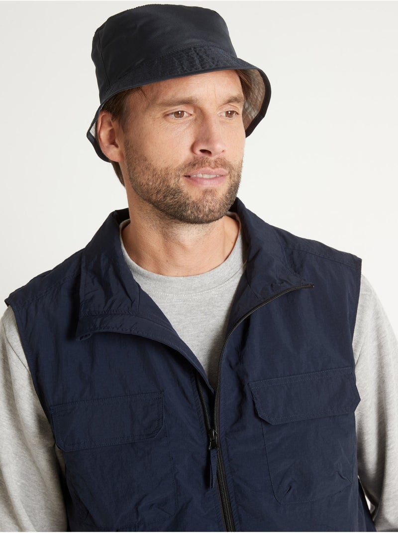 Bob réversible homme - DAXON Gris Bleu marine Gris - Kiabi