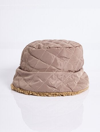 Bob réversible maille bouclette/matelassé