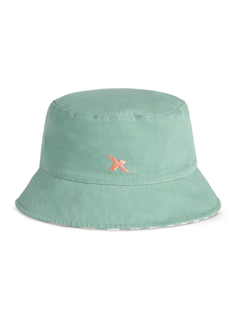 Bob réversible Vert sauge/Blanc cassé/Sable - Kiabi