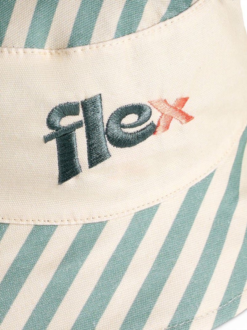 Bob réversible Vert sauge/Blanc cassé/Sable - Kiabi