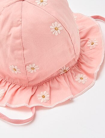 Bob volanté avec citrons brodés