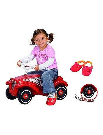 Bobby Car Set -Voiture avec roues silencieuses et protège-chaussures