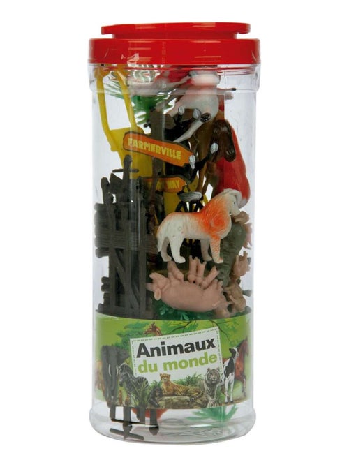 Bocal animaux de la ferme jouet enfant + 3 ans 23 pièces - Kiabi Bocal animaux de la ferme jouet enfant + 3 ans 23 pièces - Kiabi