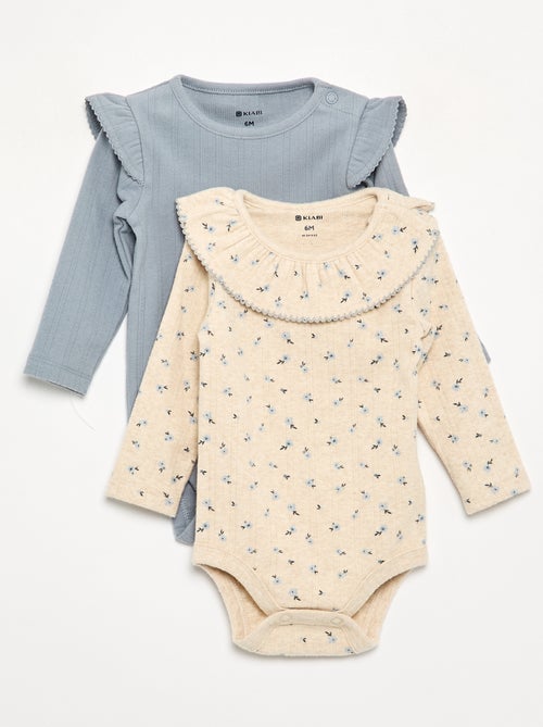 Bodies à motif avec collerette - Kiabi Bodies à motif avec collerette - Kiabi