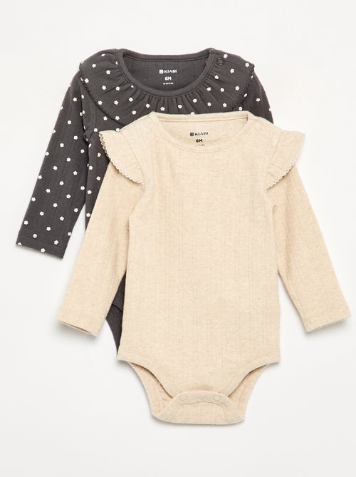 Bodies à motif avec collerette - Kiabi Bodies à motif avec collerette - Kiabi