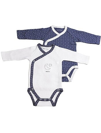 Bodies bébé à manches longues Lot de 2 - SAUTHON