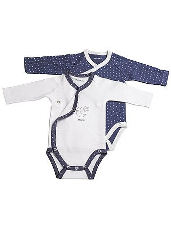 Bodies bébé à manches longues Lot de 2 - SAUTHON