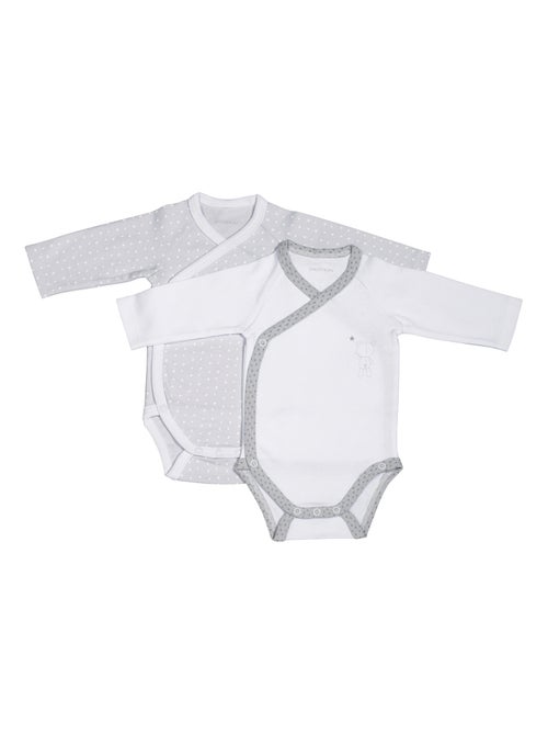 Bodies bébé à manches longues Lot de 2 - SAUTHON - Kiabi