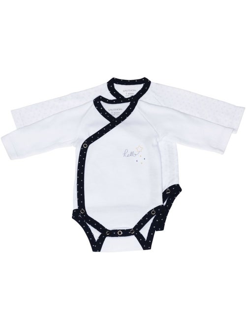 Bodies bébé à manches longues Lot de 2 - SAUTHON - Kiabi