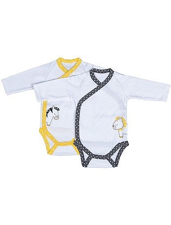 Bodies bébé à manches longues Lot de 2 - SAUTHON