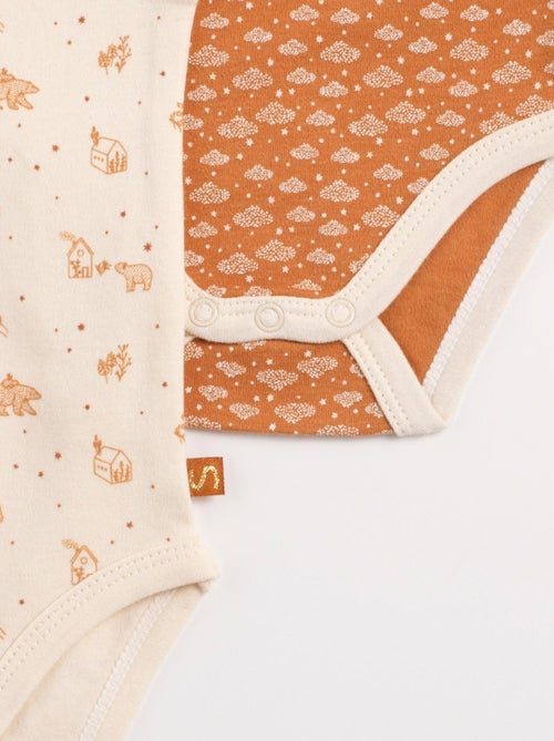 Bodies bébé croisés à manches courtes Lot de 3 - SAUTHON - Kiabi