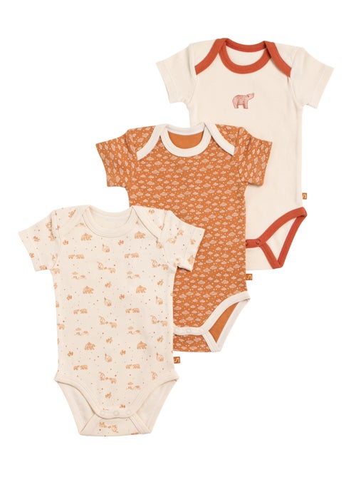 Bodies bébé croisés à manches courtes Lot de 3 - SAUTHON - Kiabi