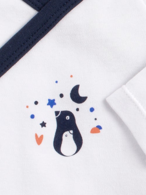 Bodies bébé croisés à manches longues Lot de 3 - SAUTHON - Kiabi