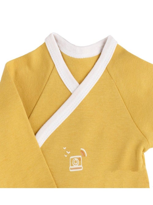 Bodies bébé en coton à manches longues lot de 3 - SAUTHON - Kiabi