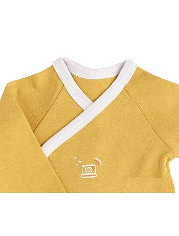 Bodies bébé en coton à manches longues lot de 3 - SAUTHON